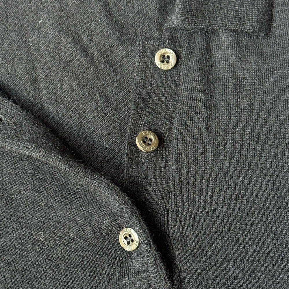 Prada cashmere short sleeve button up - Picture 3 of 6